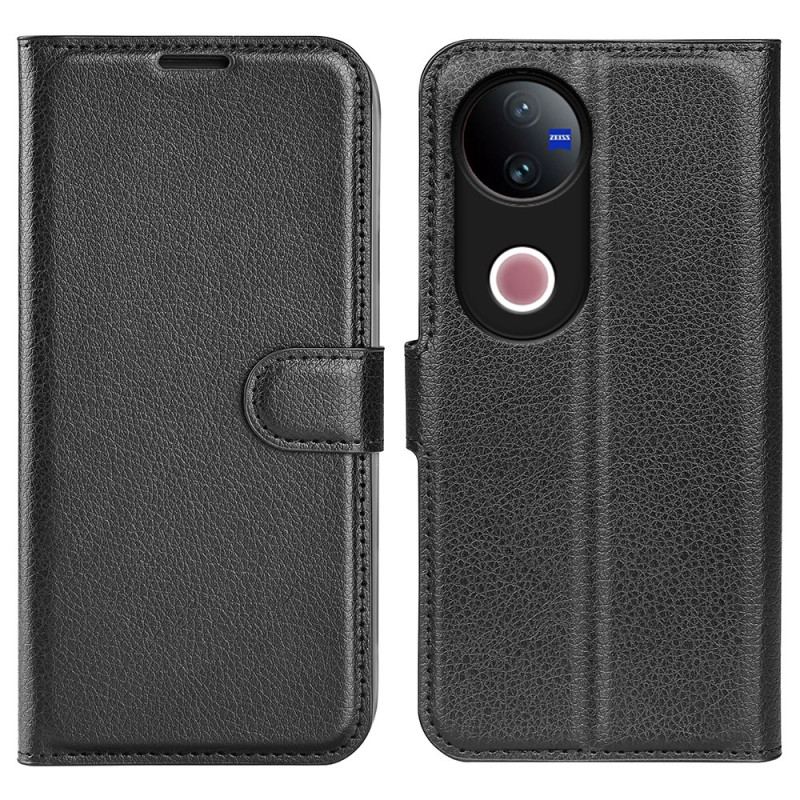 Fodral Vivo V50 5g Konstläder I Litchi