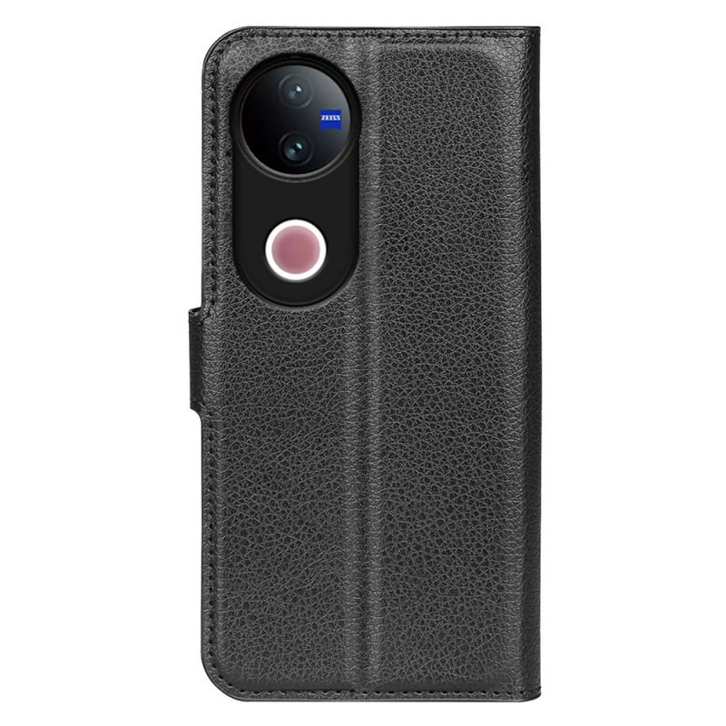 Fodral Vivo V50 5g Konstläder I Litchi