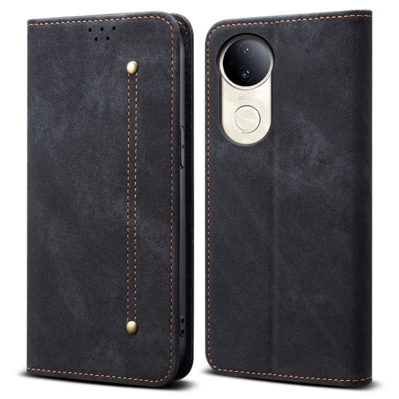 Folio-fodral För Vivo V50 5g Denimtyg