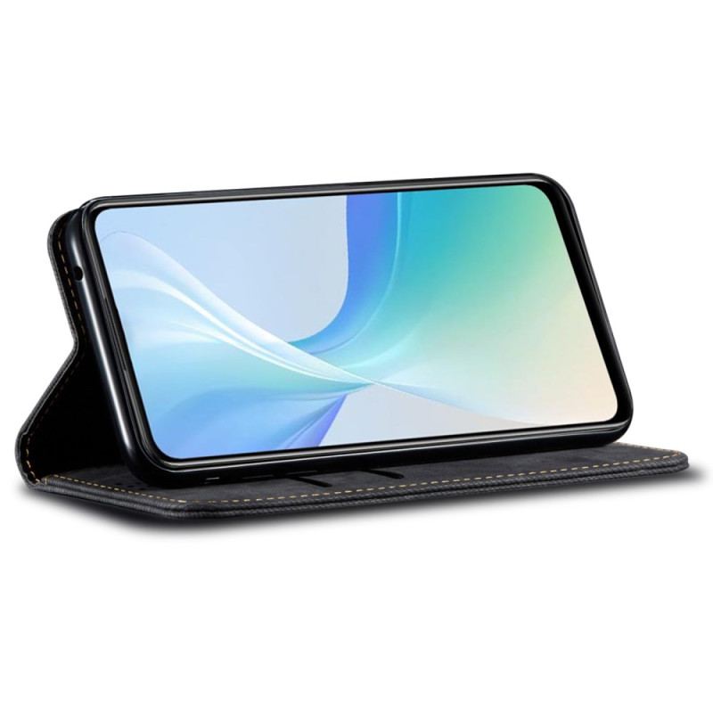 Folio-fodral För Vivo V50 5g Denimtyg