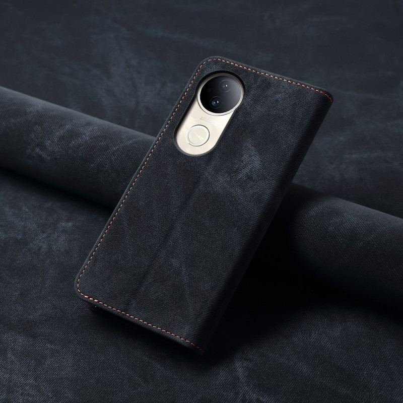 Folio-fodral För Vivo V50 5g Denimtyg