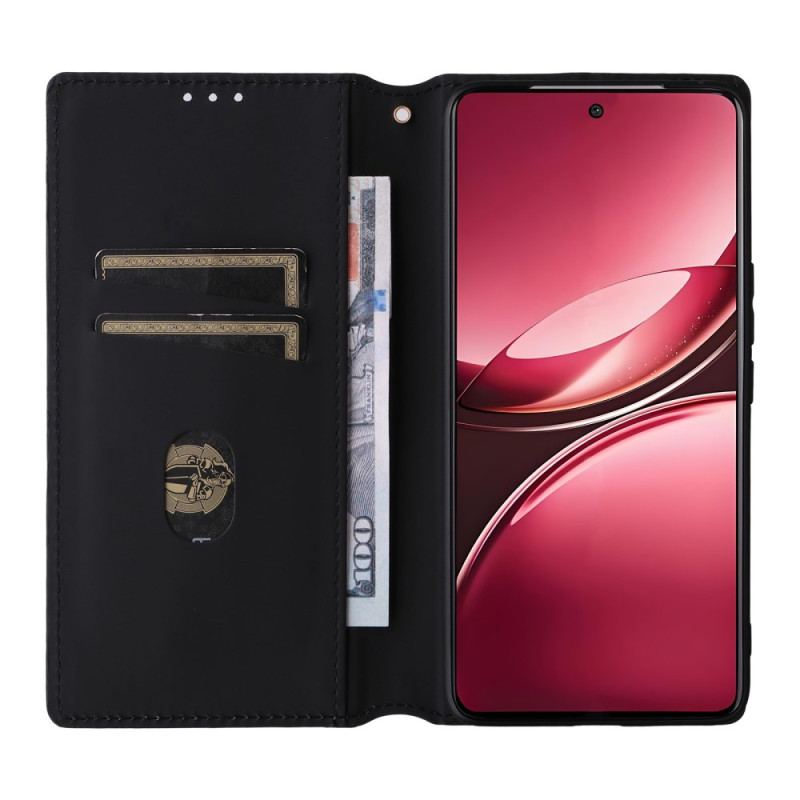 Folio-fodral Vivo V50 5g Med Tryckt Diamantmönster