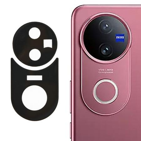 Linsskydd I Härdat Glas För Vivo V50 5g (svart Version)