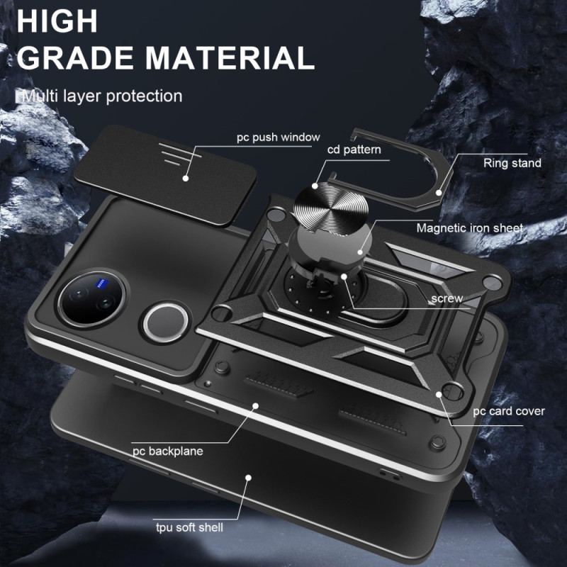 Skal Vivo V50 5g Skjutbart Kameraskydd Och Stöd