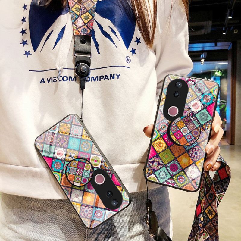 Skal Vivo V50 5g Stativ Och Rem I Lapptäcke