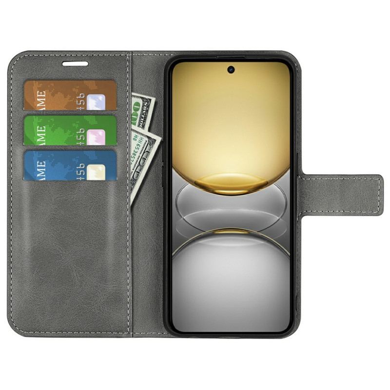 Fodral För Realme C75 Lädermodell