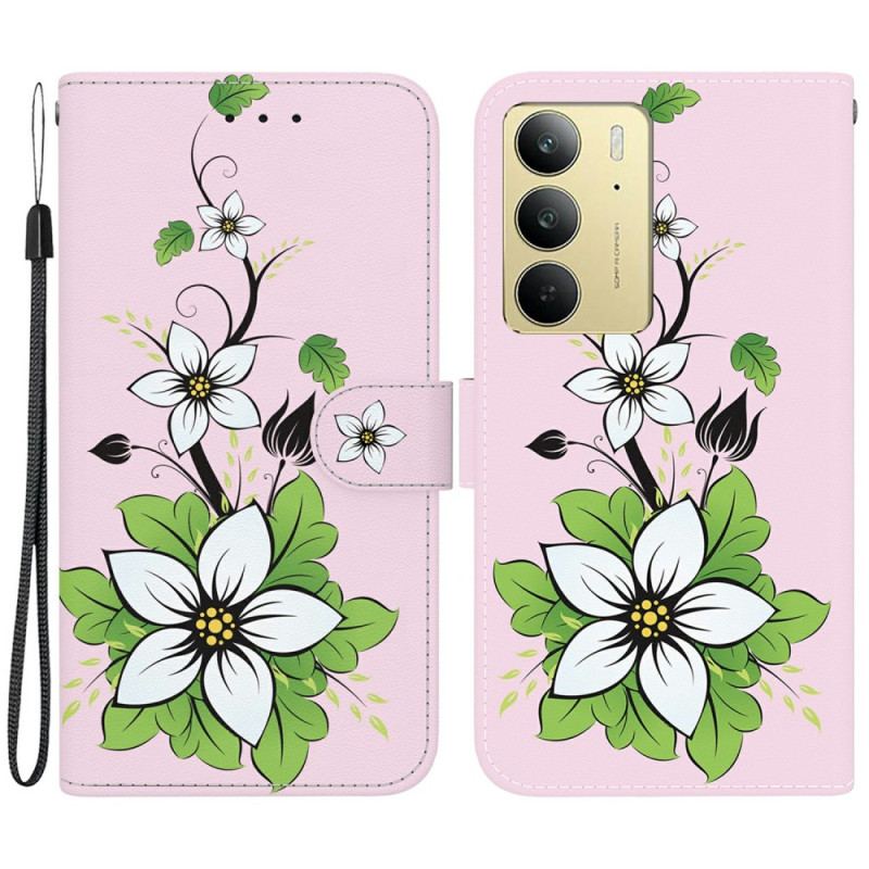 Fodral För Realme C75 Liljemönster