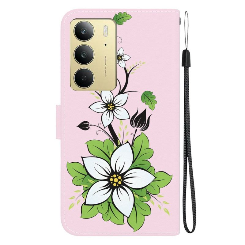 Fodral För Realme C75 Liljemönster