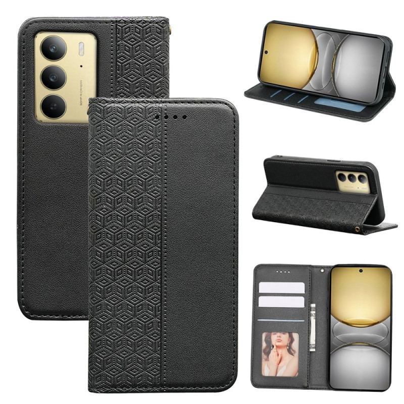 Folio-fodral Realme C75 Fris Med Kakel Och Rem