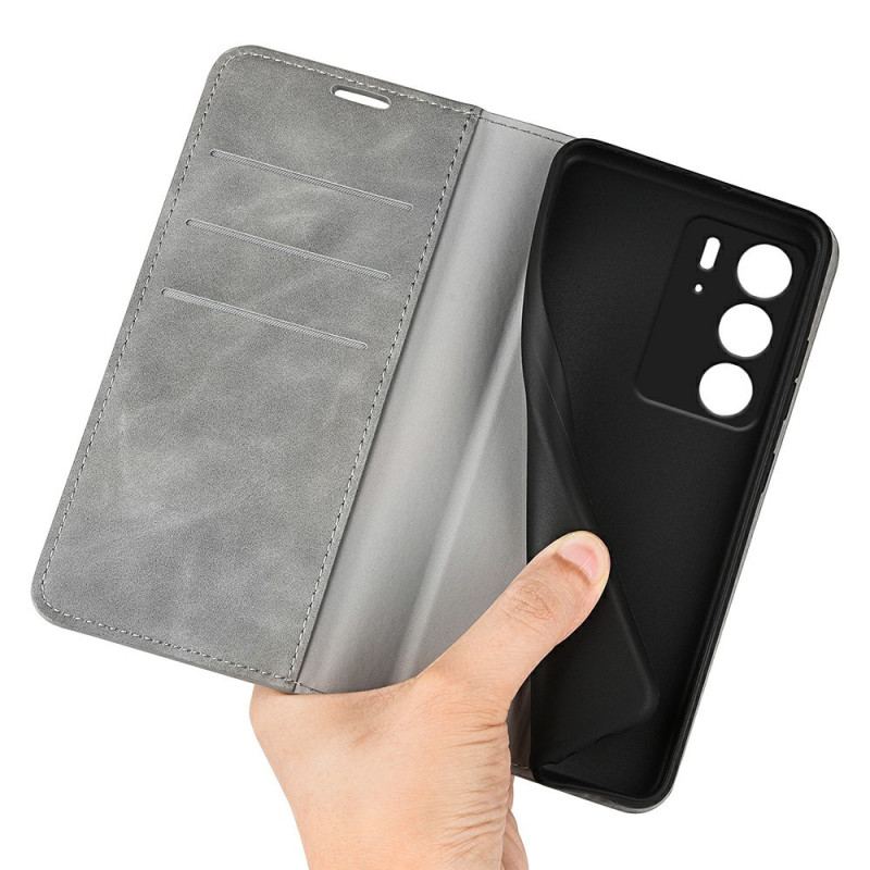 Folio-fodral Realme C75 Lädermodell
