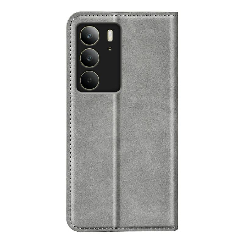 Folio-fodral Realme C75 Lädermodell
