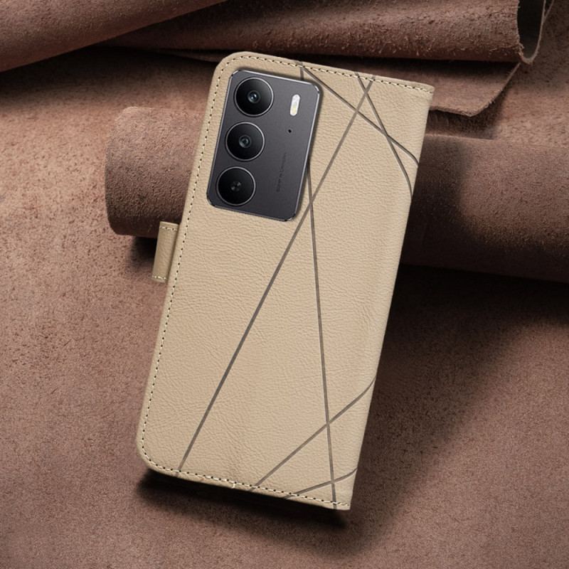 Läderfodral Realme C75 Telefonfodral Binfen Color Ränder