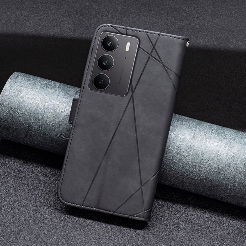 Skyddsfodral Realme C75 Geometriskt Mönster Binfen-färg