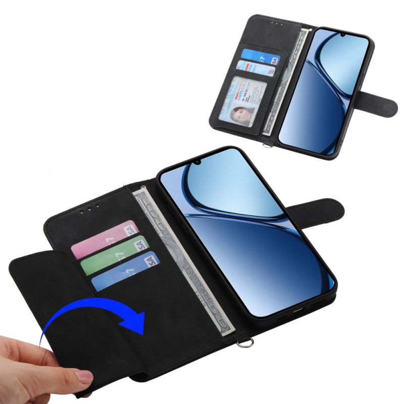 Fodral Oppo Reno 14 5g Blommönster Och Remmar