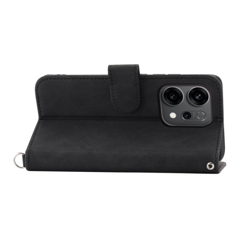 Fodral Oppo Reno 14 5g Blommönster Och Remmar