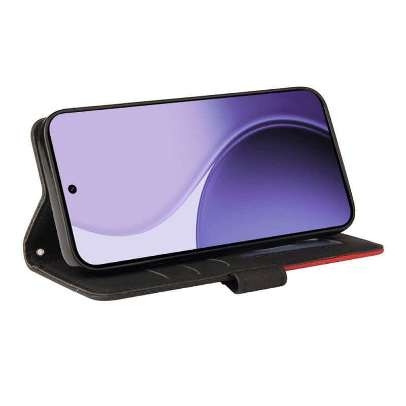 Fodral Oppo Reno 14 5g Tvåfärgad Vågig Linje