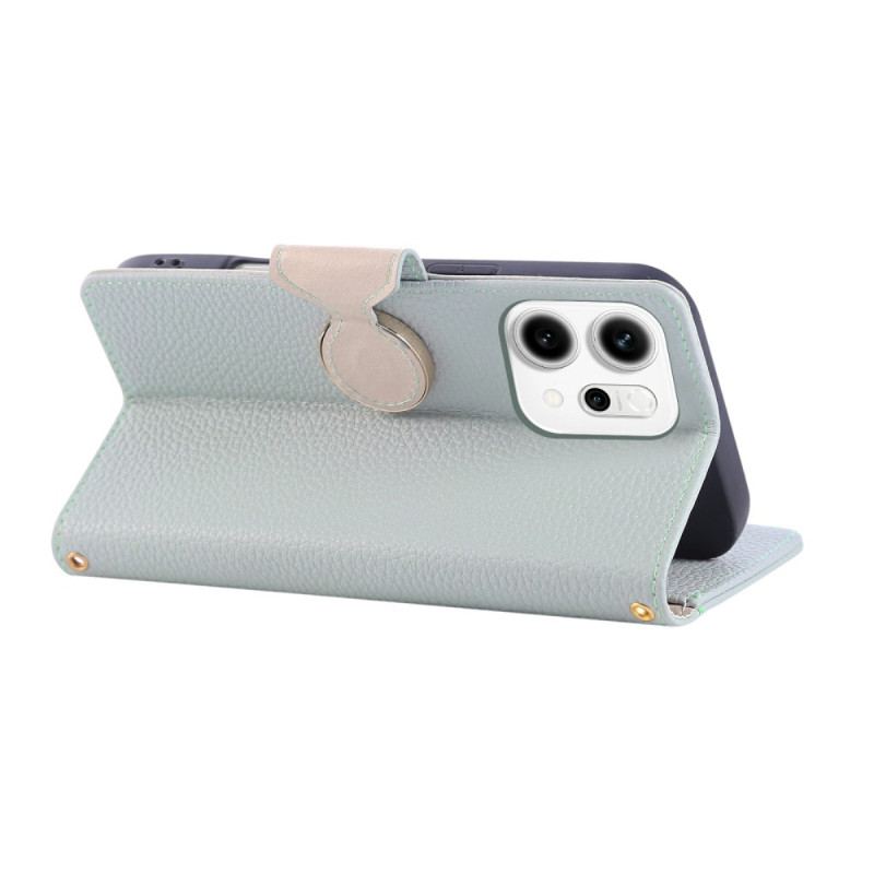 Läderfodral Oppo Reno 14 5g Telefonfodral Plånbok Med Dragkedja