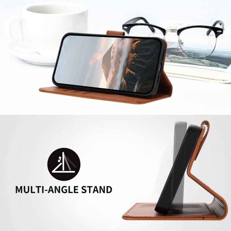 Läderfodral Oppo Reno 14 5g Telefonfodral Triangel Mönster