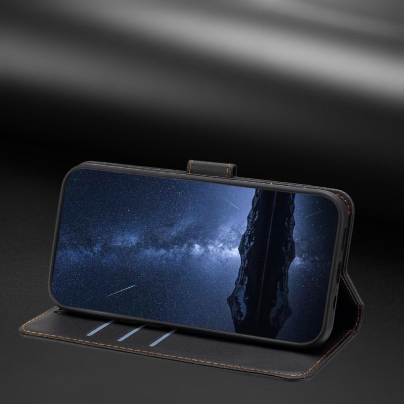 Läderskal Fodral Oppo Reno 14 5g Sömnad