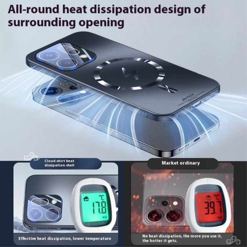 Skal Oppo Reno 14 5g Telefonfodral Magsafe-kompatibel Metalleffekt