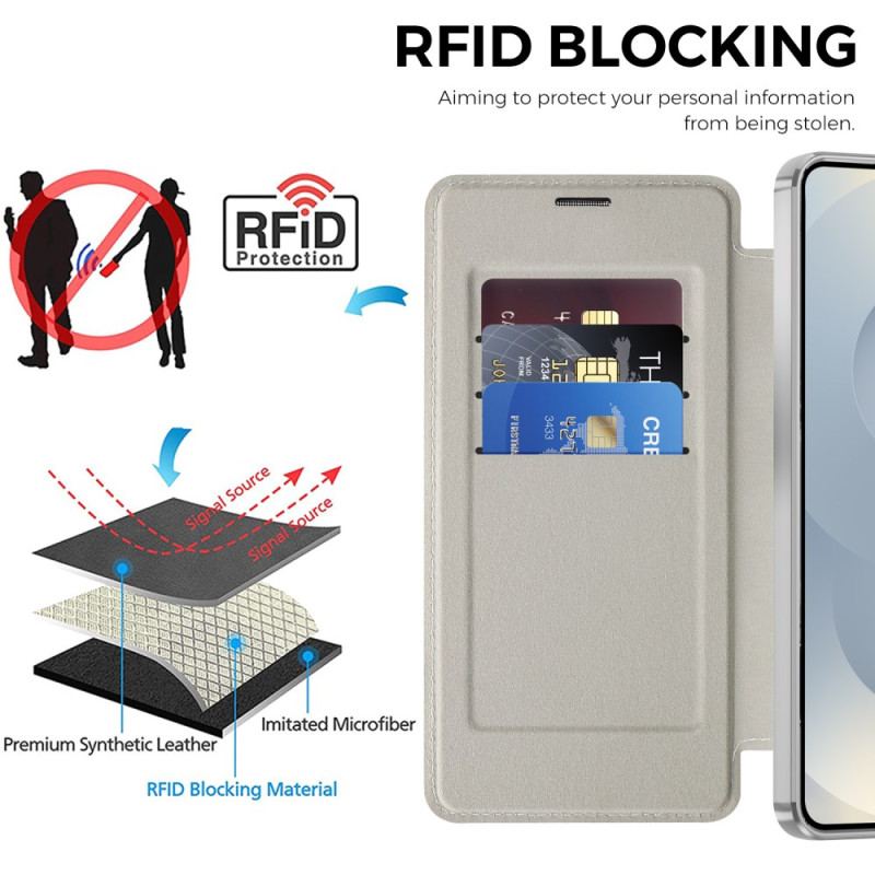 Folio-fodral Samsung Galaxy S26 Rfid-korthållare Och Vadderat Linsskydd