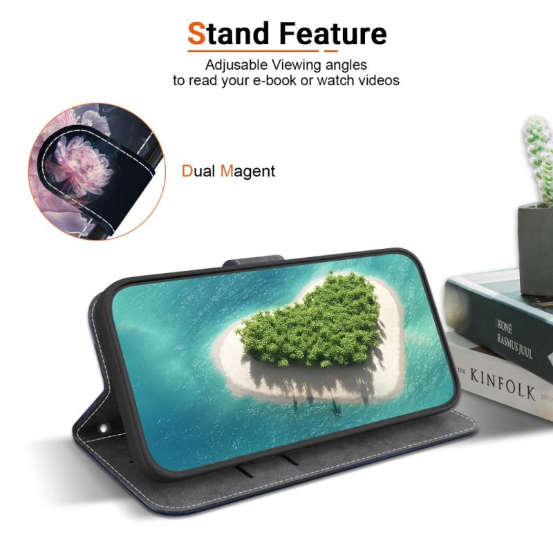 Läderfodral Samsung Galaxy S26 Telefonfodral Lila Pion