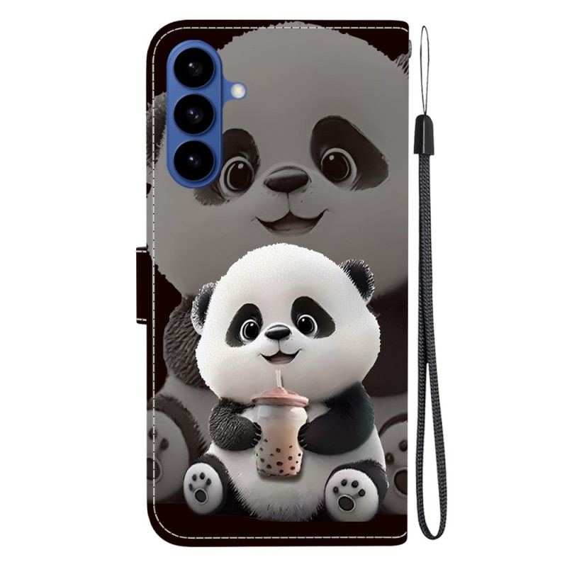 Läderfodral Samsung Galaxy S26 Telefonfodral Liten Panda