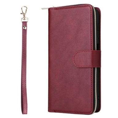 Läderfodral Samsung Galaxy S26 Telefonfodral Plånbok Med Dragkedja