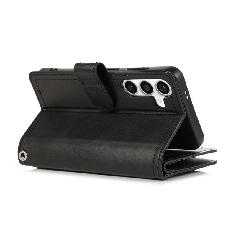 Läderskal Fodral Samsung Galaxy S26 Magnetisk Plånbok Och Rem