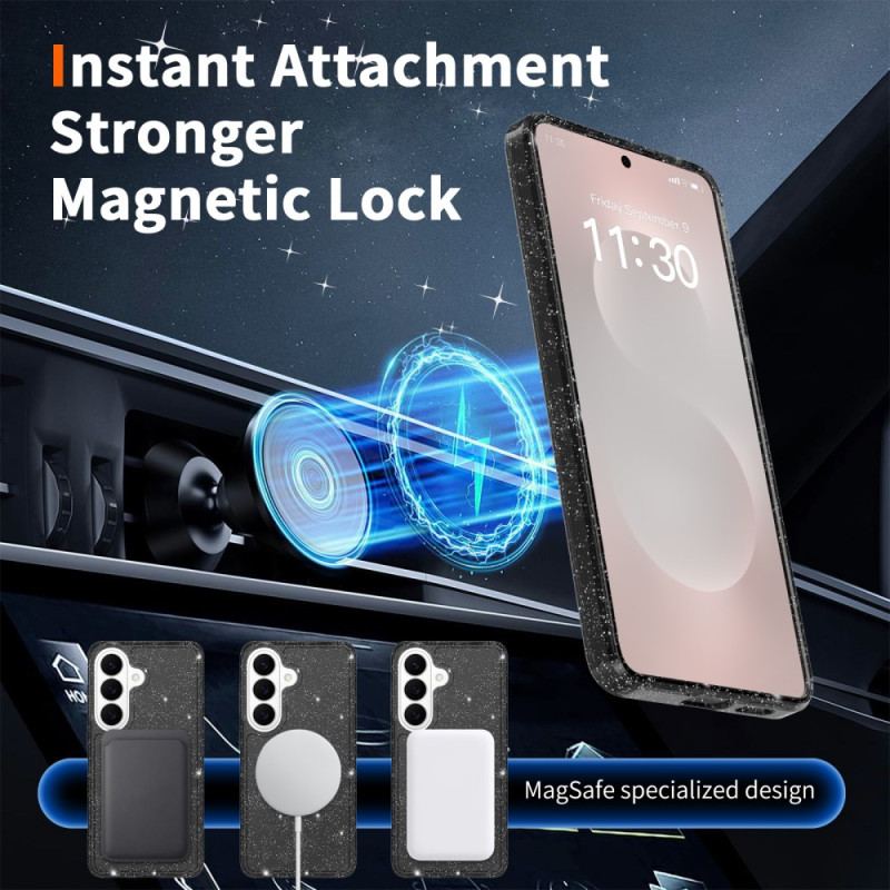 Skal Samsung Galaxy S26 Glittrig Magnetisk Plånbok