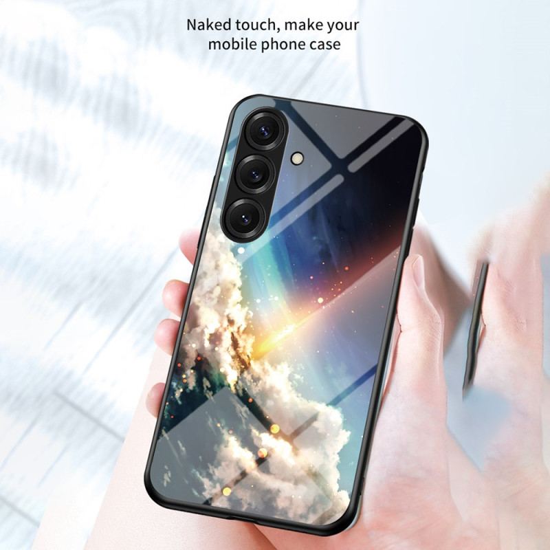 Skal Samsung Galaxy S26 Himmelsblått Stjärnmönster I Härdat Glas