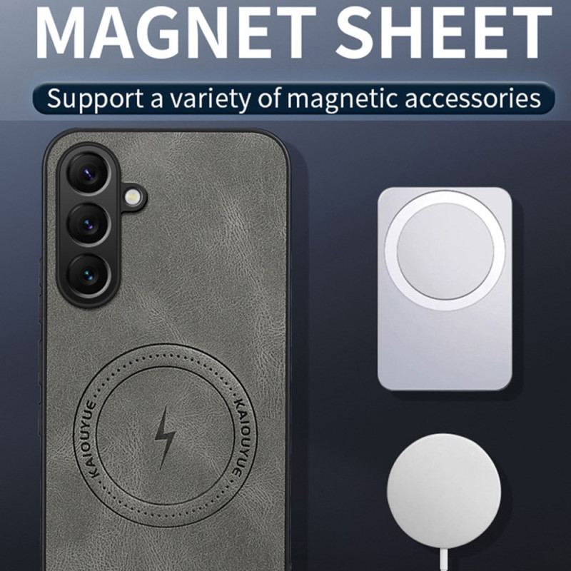 Skal Samsung Galaxy S26 Magnetisk Lädereffekt