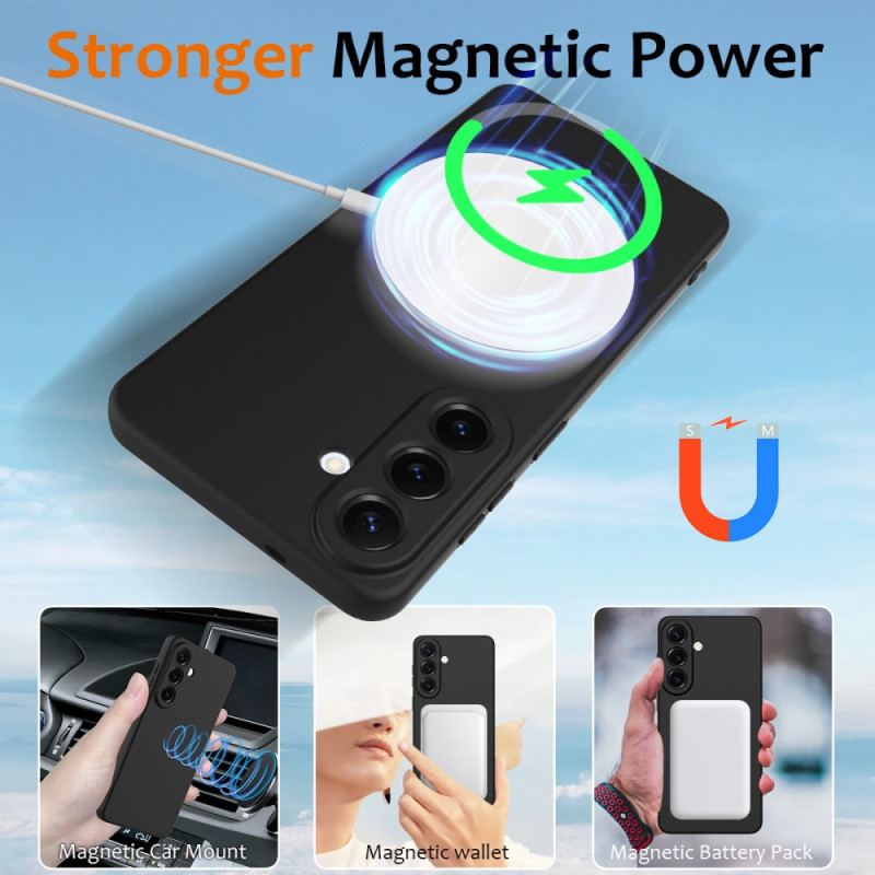 Skal Samsung Galaxy S26 Magnetisk Plånbok I Flytande Silikon