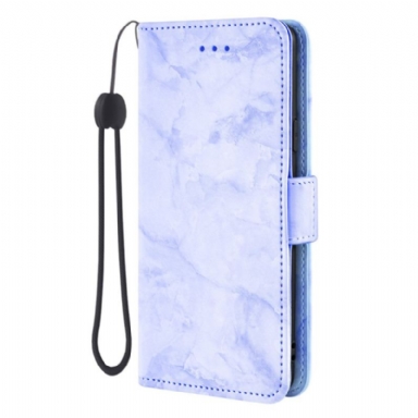 Skyddsfodral Samsung Galaxy S26 Marmormönster Och Dubbelt Spänne