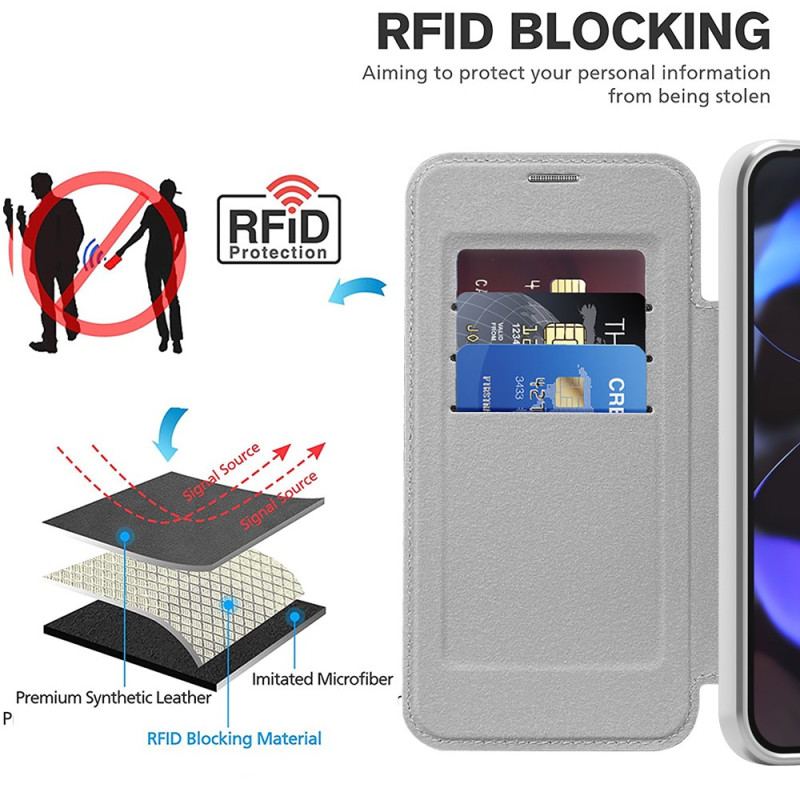 Folio-fodral Google Pixel 10 / 10 Pro Telefonfodral Magsafe-kompatibel Vadderad