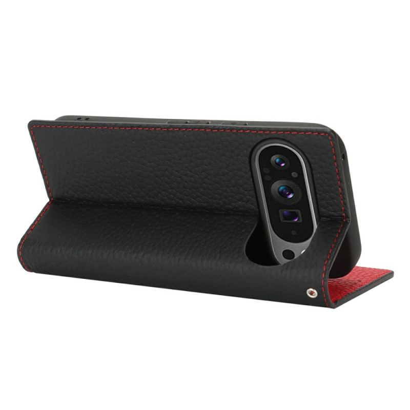 Folio-fodral Google Pixel 10 / 10 Pro Texturerad Läderrem