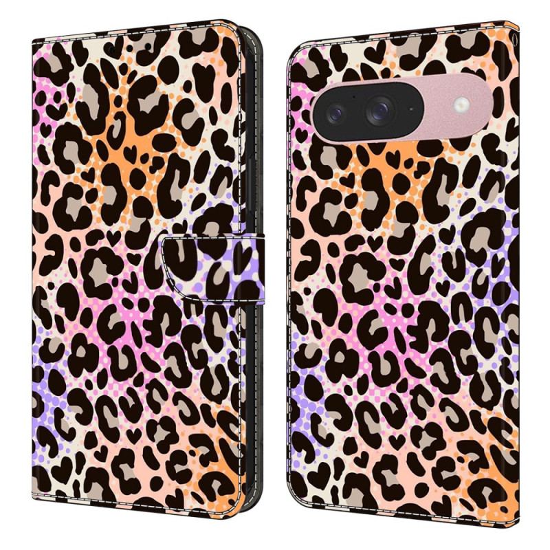 Läderfodral Google Pixel 10 / 10 Pro Telefonfodral Leopardmönster