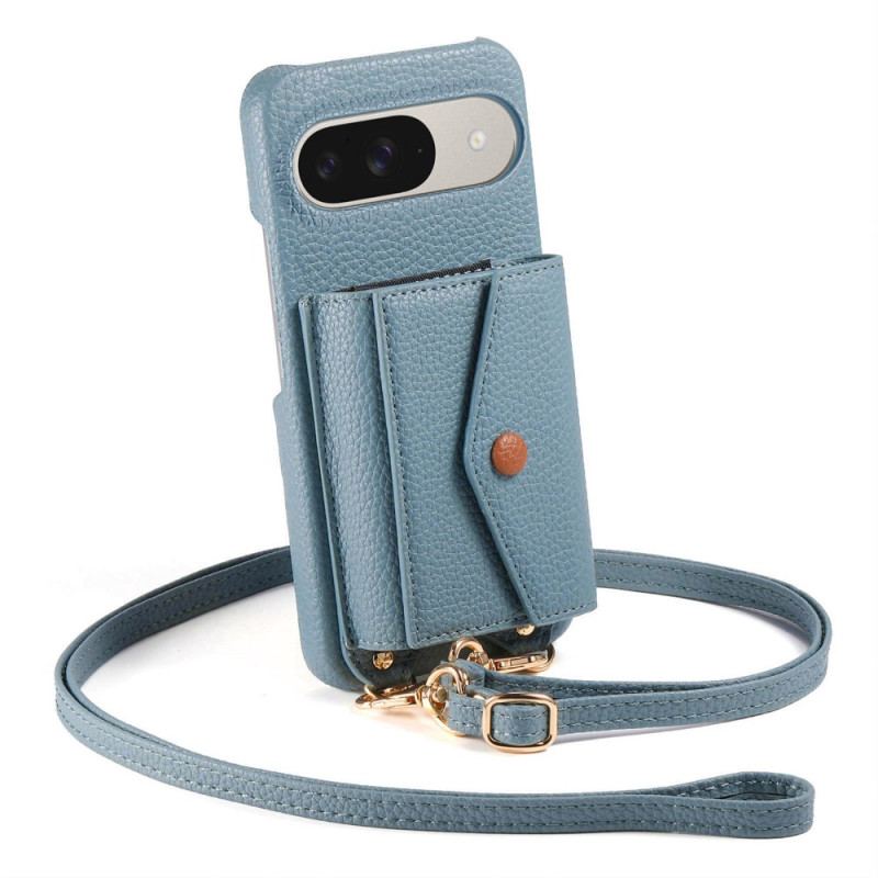 Skal Google Pixel 10 / 10 Pro Korthållare Med 9 Spegelglas Och Axelrem