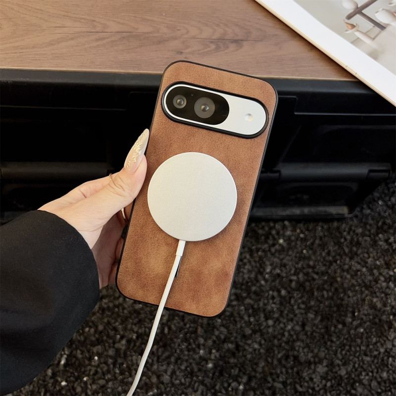 Skal Google Pixel 10 / 10 Pro Magsafe-kompatibel Lädereffekt