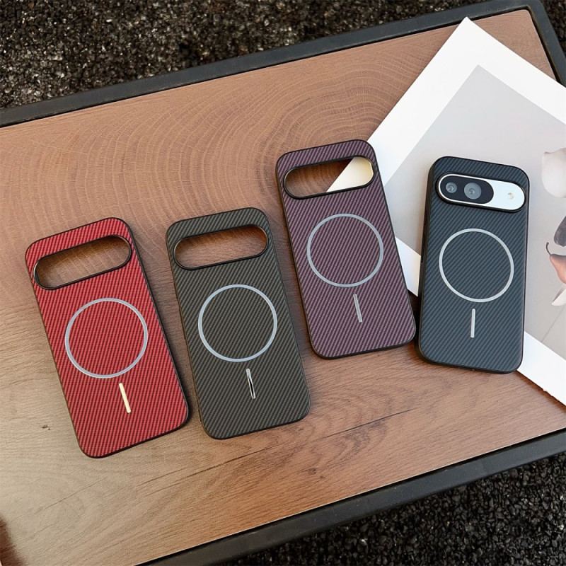 Skal Google Pixel 10 / 10 Pro Telefonfodral Magsafe-kompatibel Kolfiberstruktur