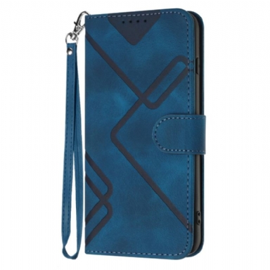 Skyddsfodral Google Pixel 10 / 10 Pro Geometriska Linjer Och Rem