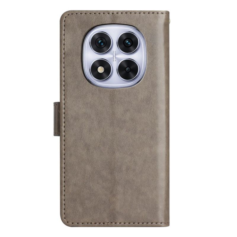 Fodral För Xiaomi Redmi Note 14 Pro 5g Fjärils- Och Blommönster