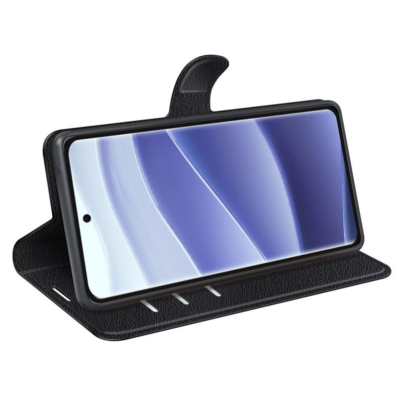 Fodral För Xiaomi Redmi Note 14 Pro 5g Klassiskt Litchi-konstläder