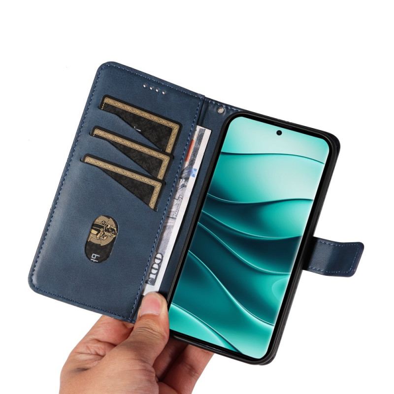 Fodral För Xiaomi Redmi Note 14 Pro 5g Tvåfärgade Remlinjer