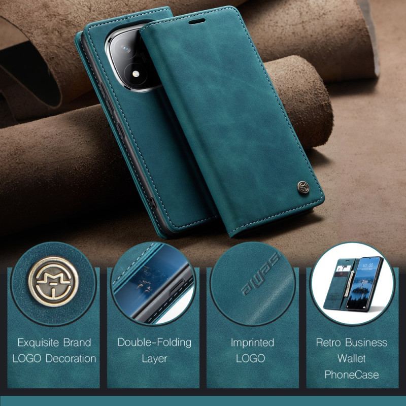 Folio-fodral Xiaomi Redmi Note 14 Pro 5g Caseme Mockaeffekt