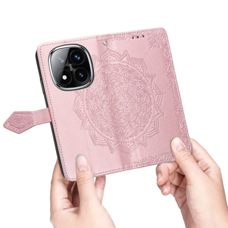 Läderfodral Xiaomi Redmi Note 14 Pro 5g Telefonfodral Barock Mandala