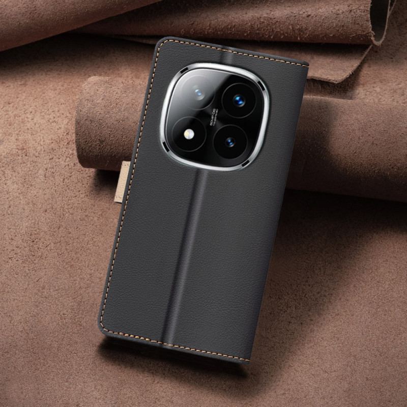 Läderfodral Xiaomi Redmi Note 14 Pro 5g Telefonfodral Binfen-färg Tvåfärgad