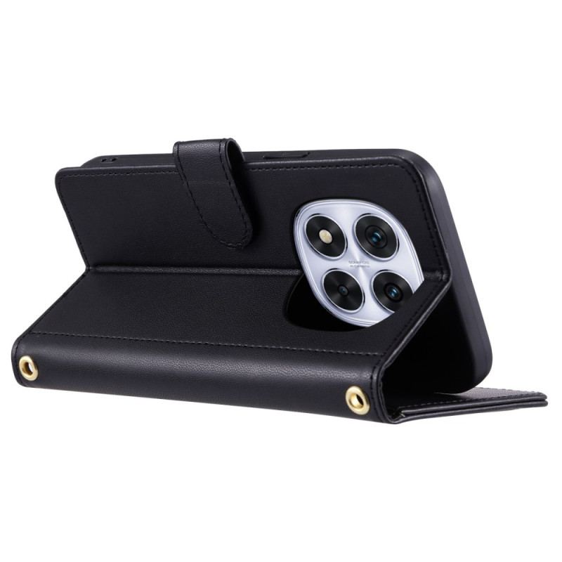 Läderfodral Xiaomi Redmi Note 14 Pro 5g Telefonfodral Quiltad Elegans