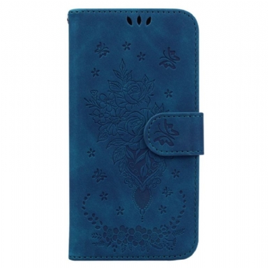 Läderfodral Xiaomi Redmi Note 14 Pro 5g Telefonfodral Rosa Mockaeffekt