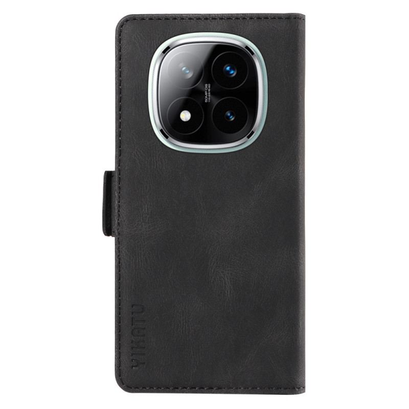 Läderfodral Xiaomi Redmi Note 14 Pro 5g Telefonfodral Ykatu Mockaeffekt